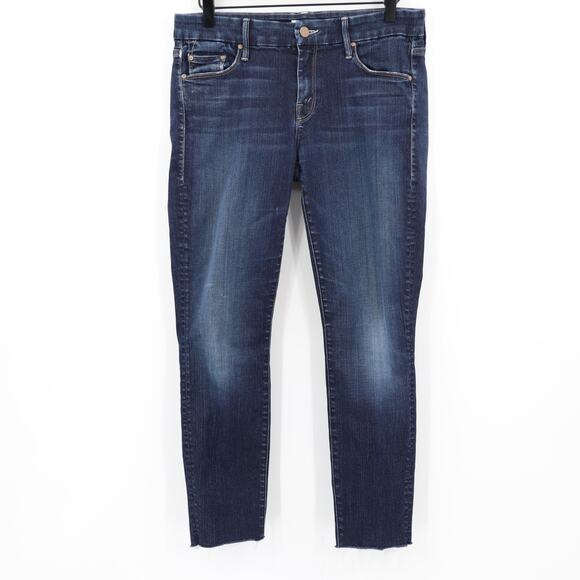 MOTHER Denim - Mother Women's Looker Ankle Fray No Play Blue Jeans Sz 29
